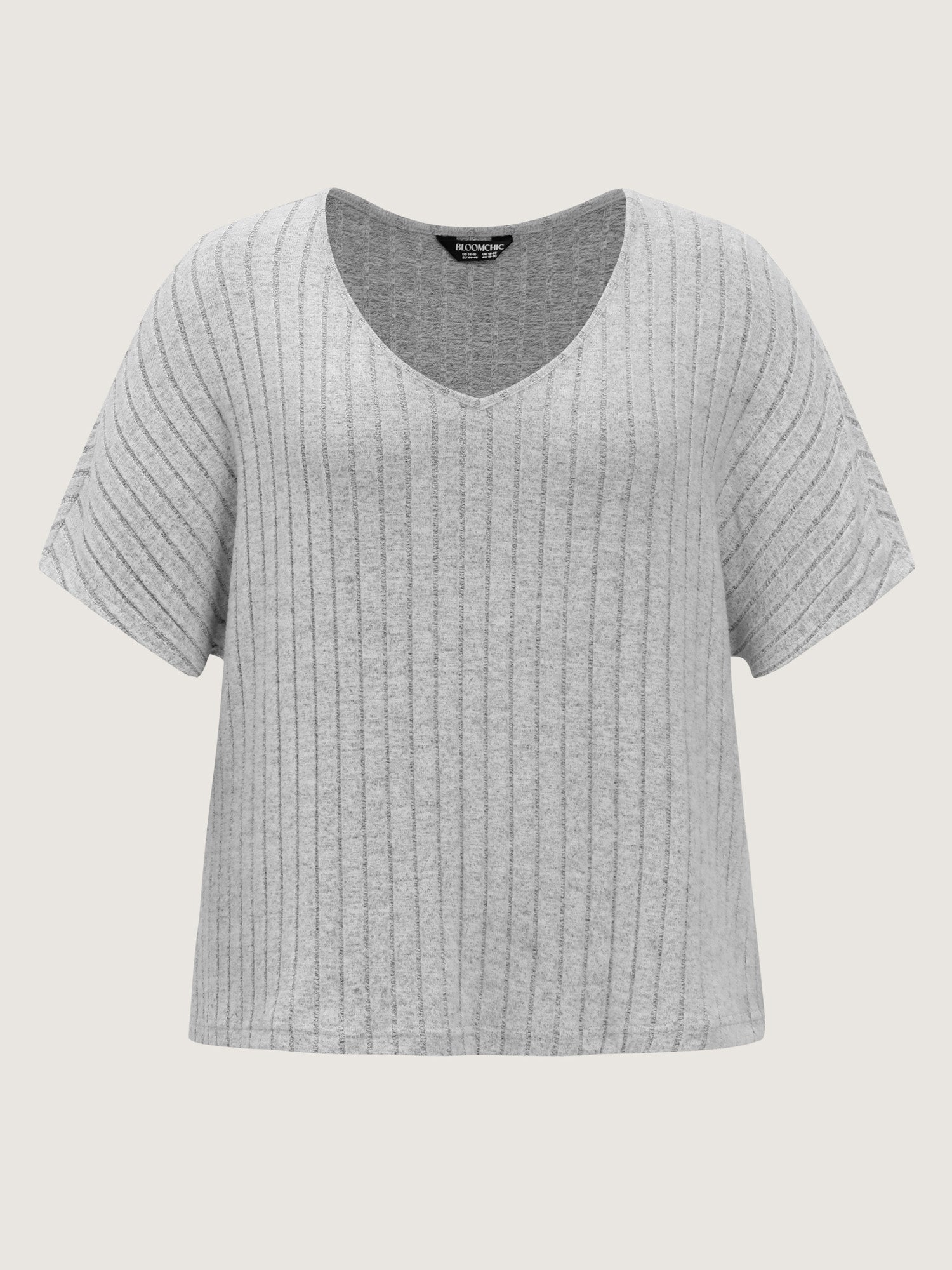Stretchy-Fit Ribbed Texture Lounge Set