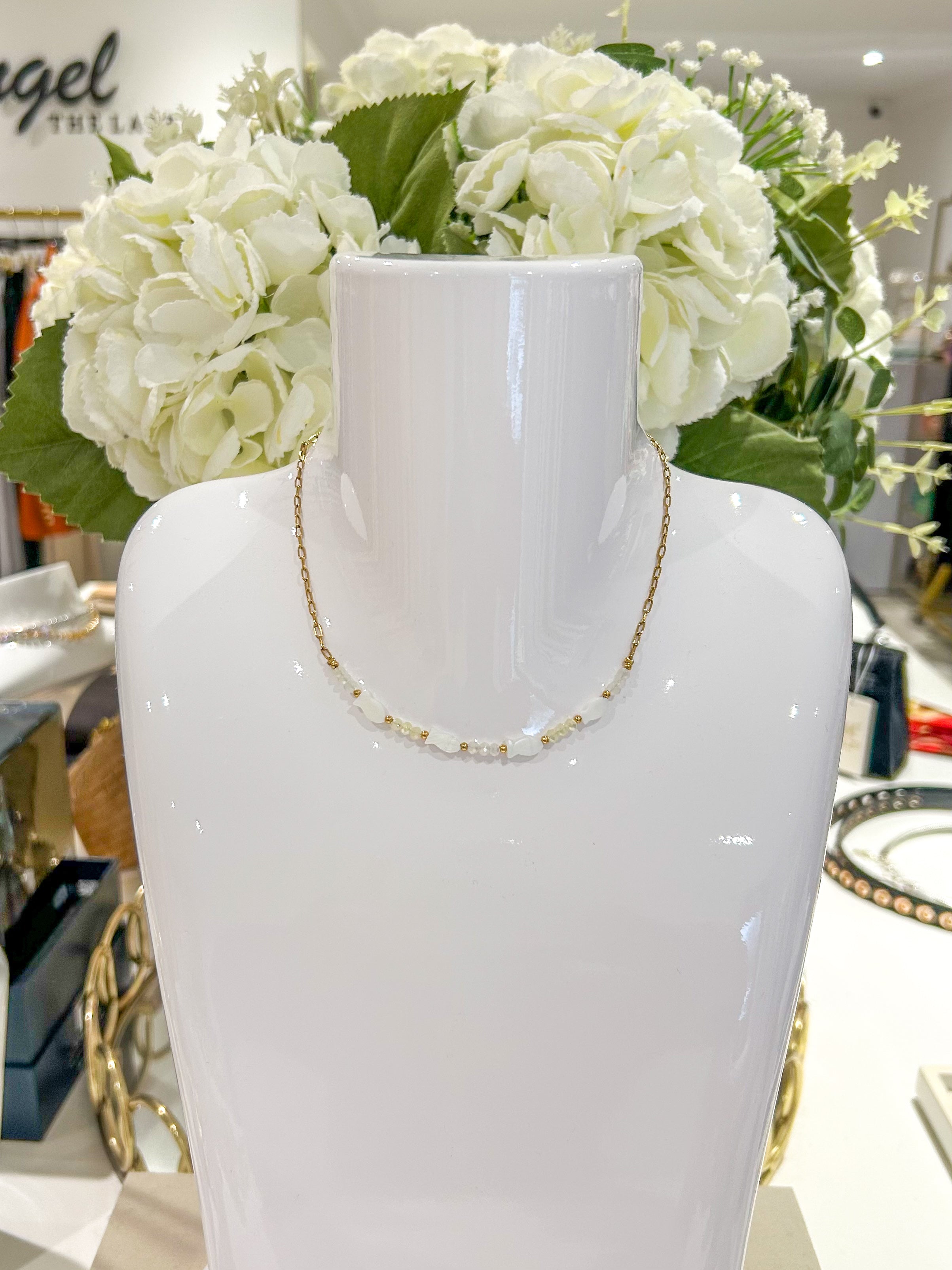 Gold Beaded Necklaces (12 Styles)