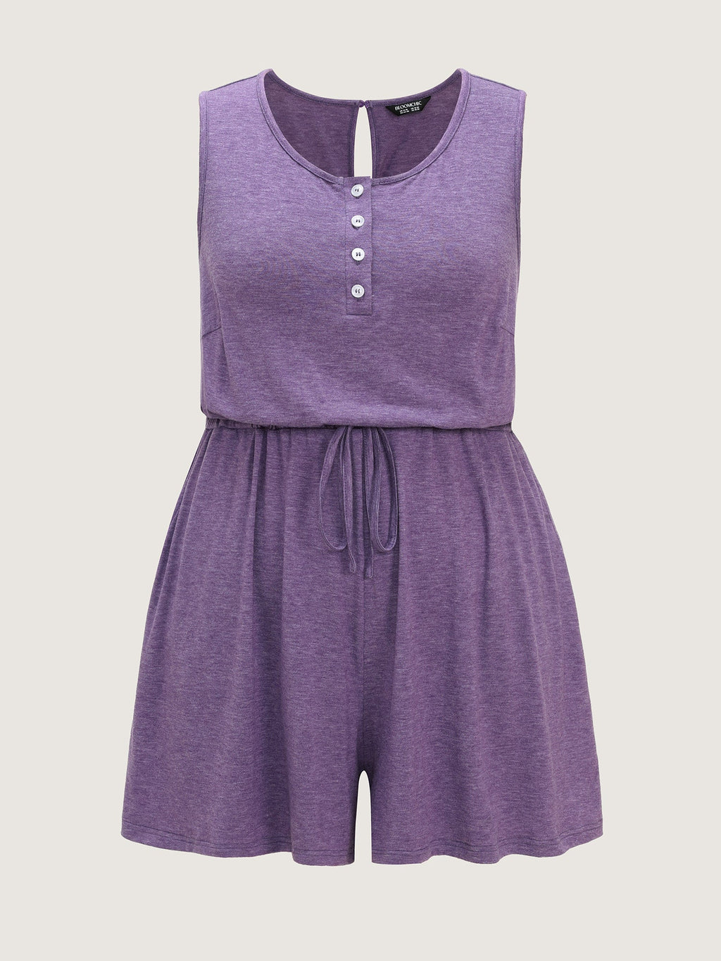 Supersoft Stretchy Drawstring Waist Lounge Jumpsuit