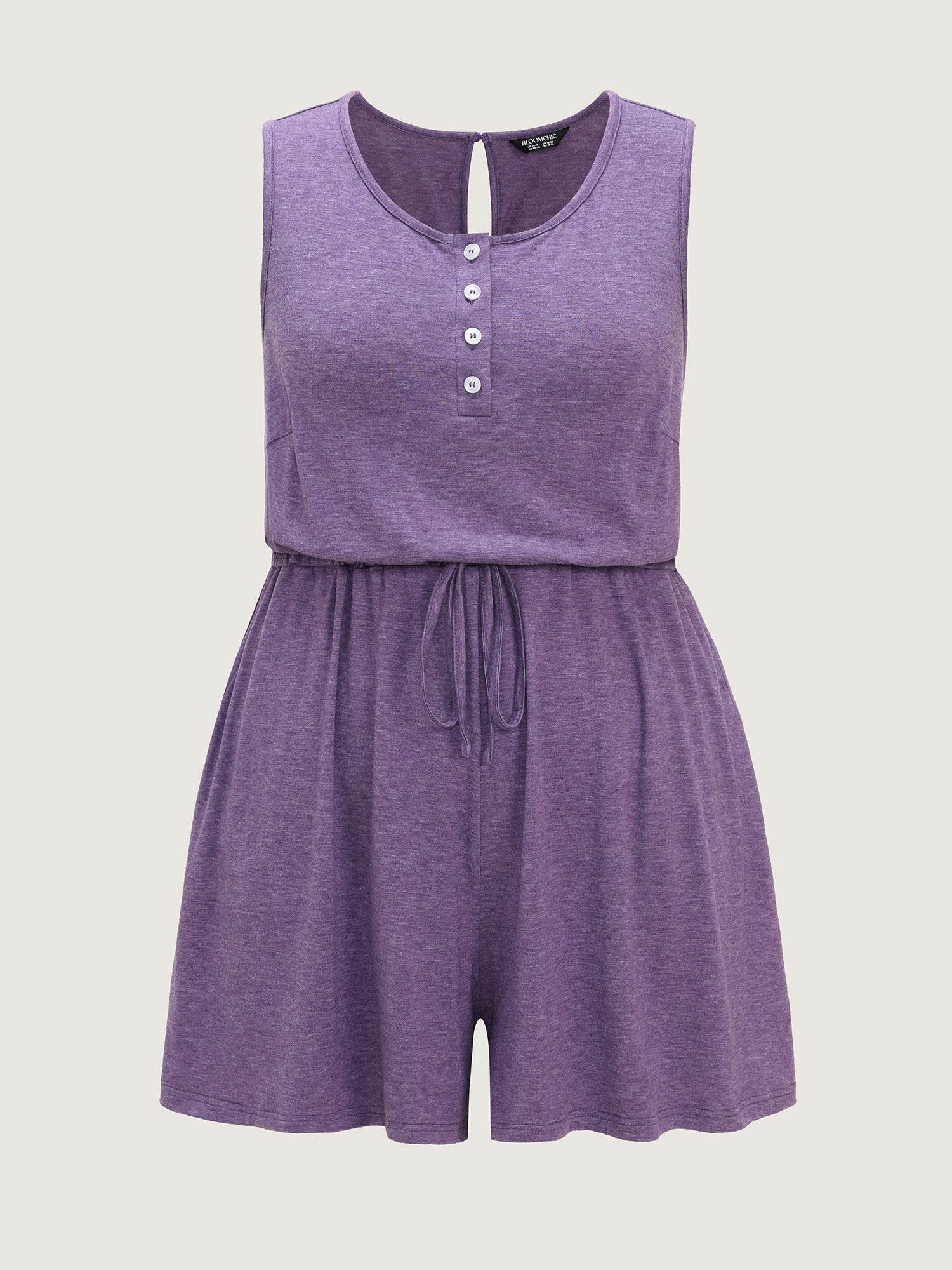 Supersoft Stretchy Drawstring Waist Lounge Jumpsuit