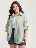 Adjustable Tab Sleeve Button-Down Shirt