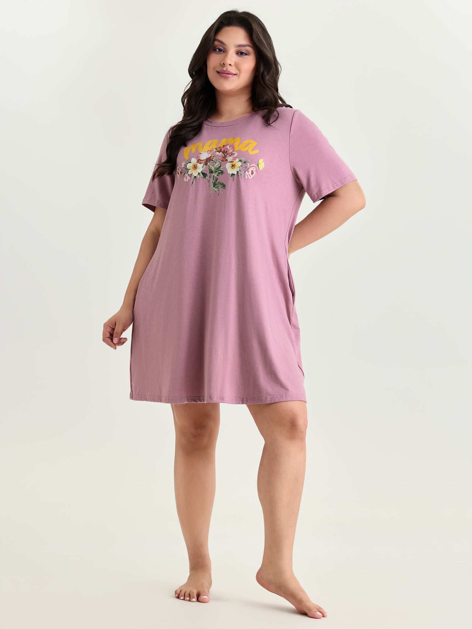 Supersoft Floral Print Lounge Dress