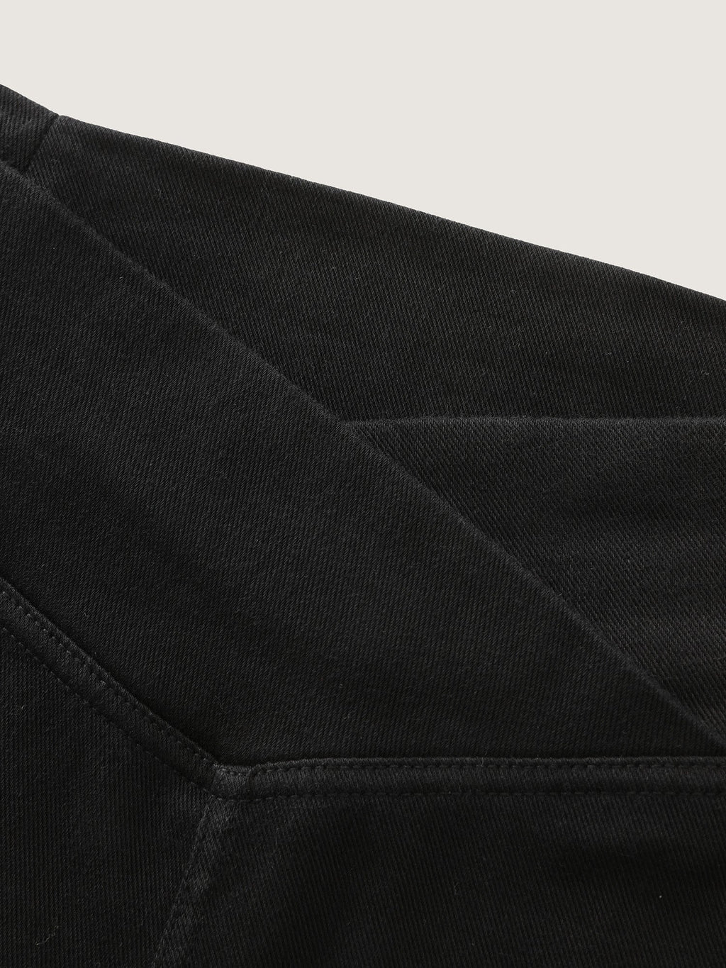 Stretchy Skinny-Fit Overlap Waist Jeans