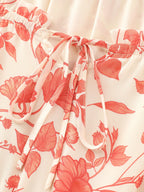 Floral Ruffled Edge Tiered Maxi Dress