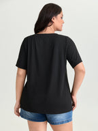 Supersoft Vibrant Love Print Stretchy Fit T-Shirt
