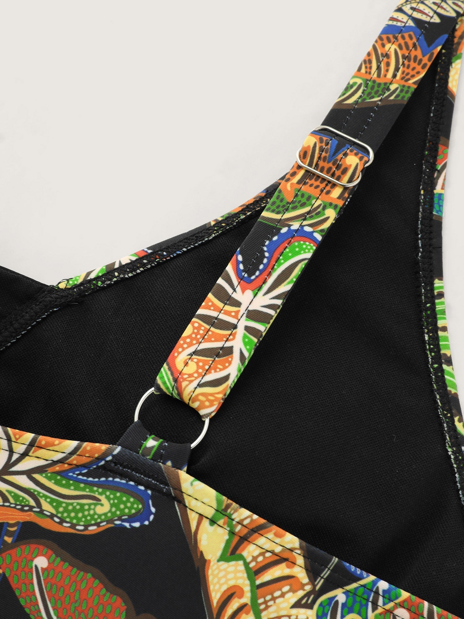 Tropical Escape Layered One-Piece Swimsuit