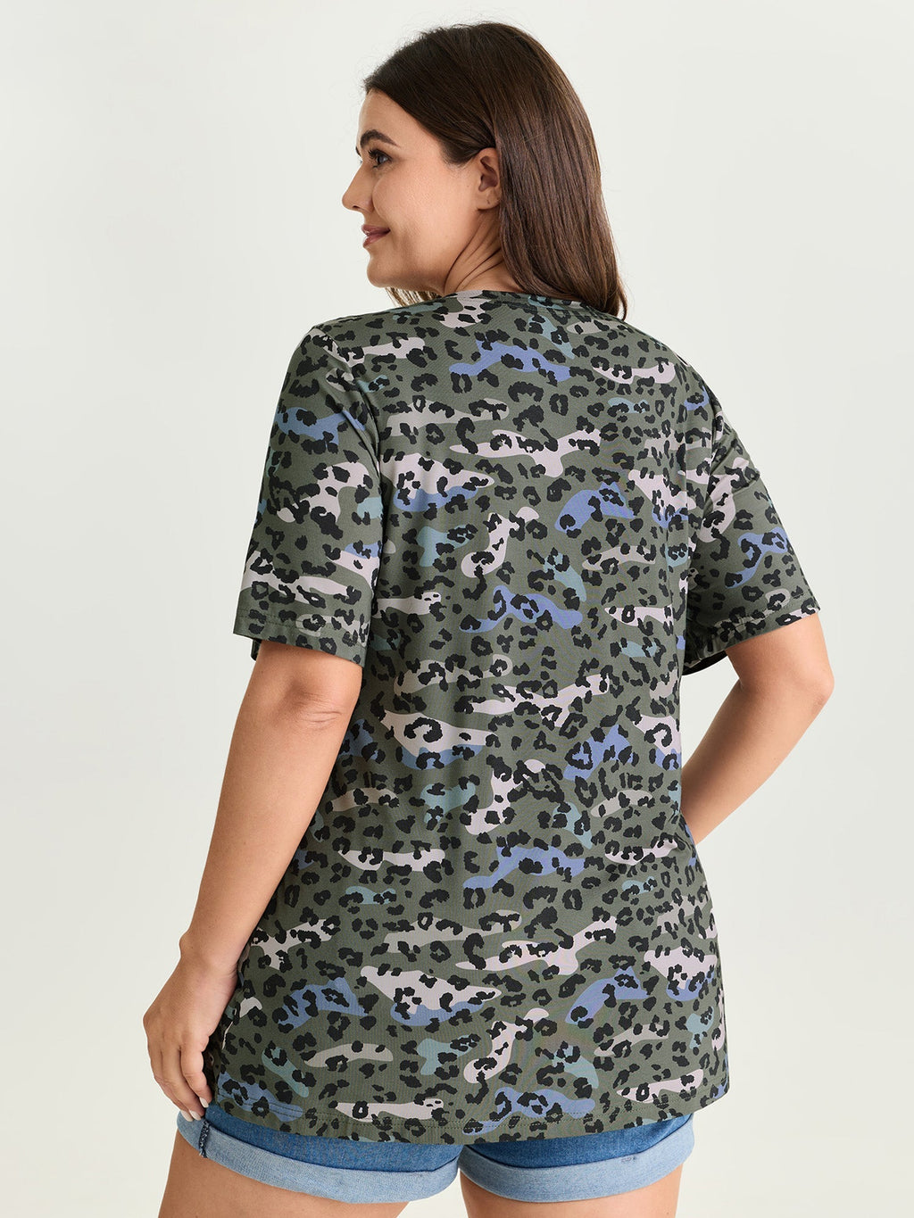 Camouflage Leopard Print T-Shirt