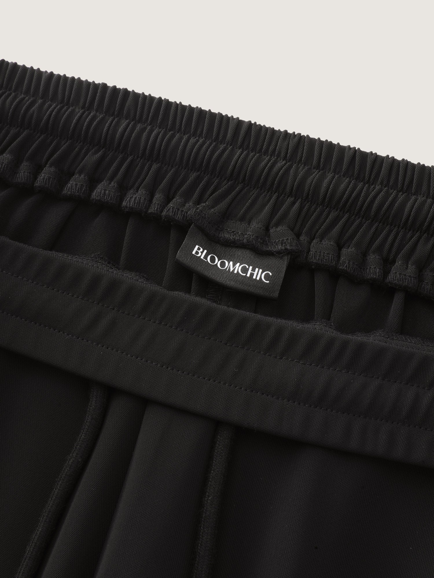 Lace Side Panels Drawstring Pants