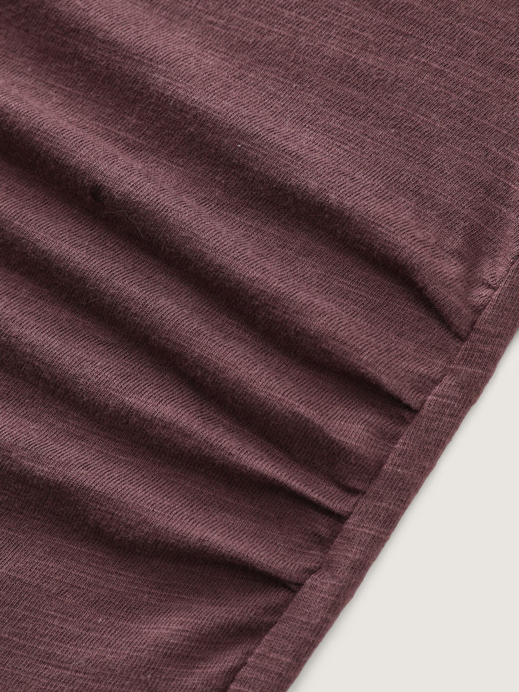 Lace Trim Plain Curvy Hem Knit Top