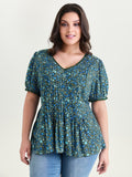 Supersoft Micro Floral Print Blouse
