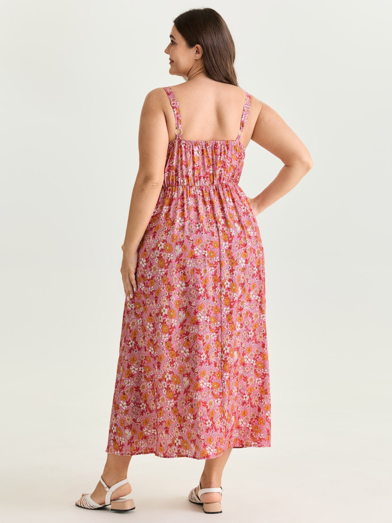 Supersoft Floral Print Cami Midi Dress