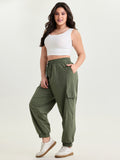 Elastic Waist Pocket Sweatpants