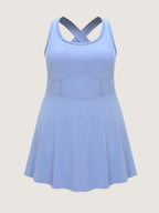 Stretchy Sculpted Fit And Flare Pocket Mini Dress
