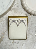 Diamante Bow Earrings (2 Colours)
