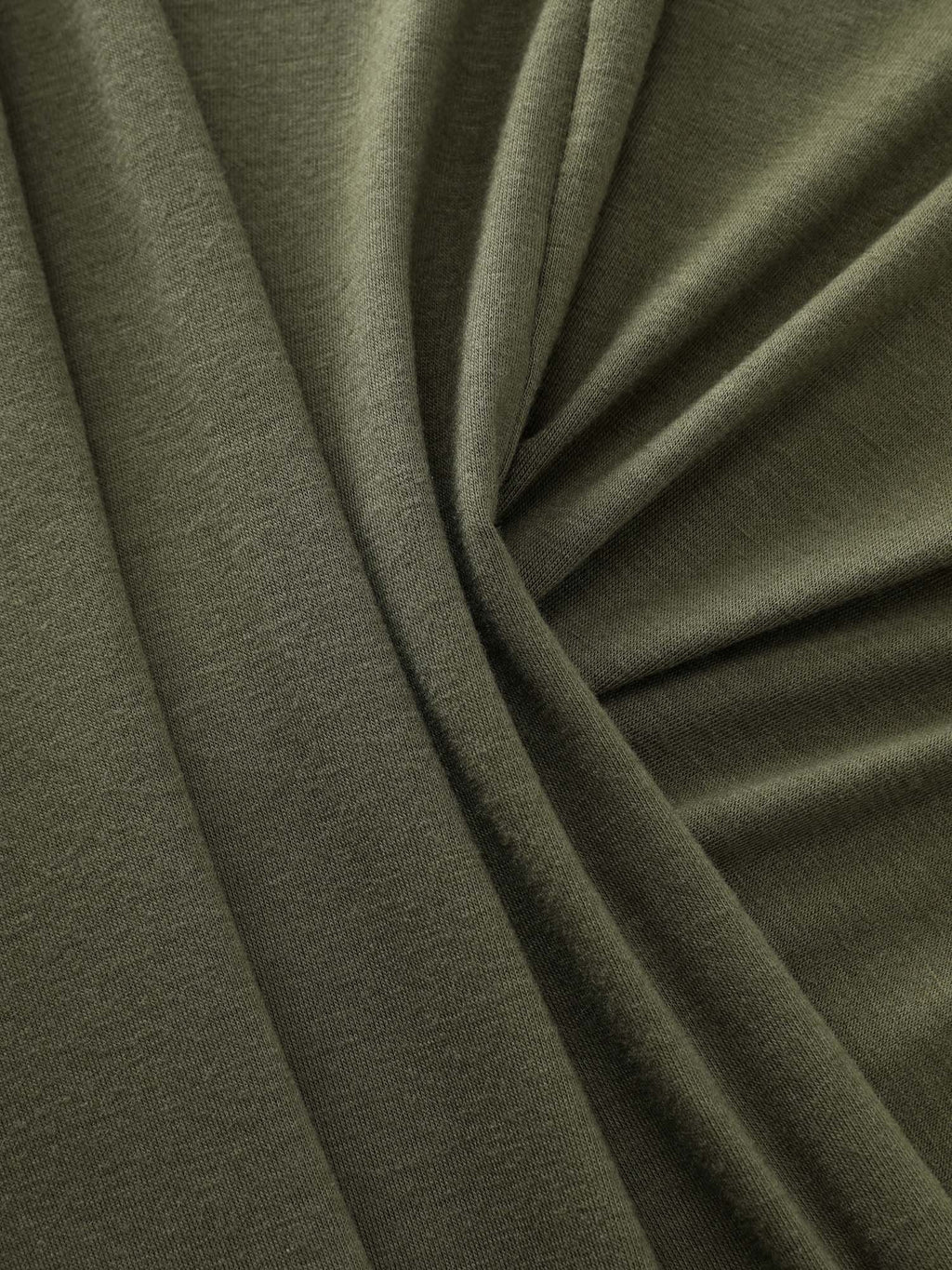 Supersoft Stretchy Overlap Pleated Knit Top
