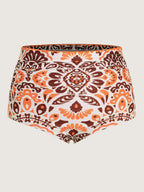 Geometric Print High Waisted Swim Bottoms
