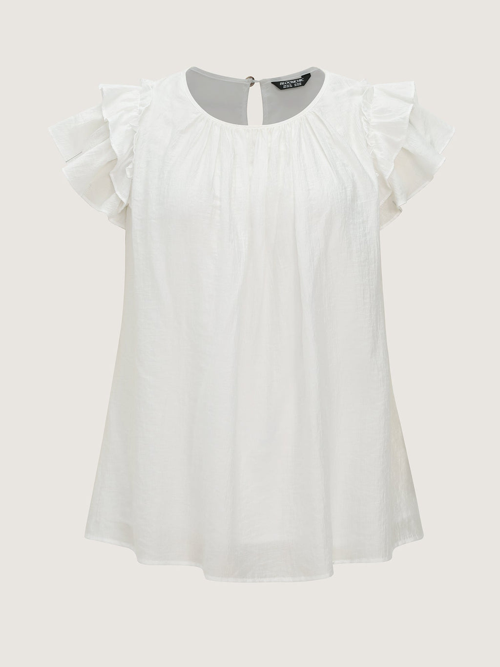 Supersoft Lotus Leaf Sleeve Flowy Blouse