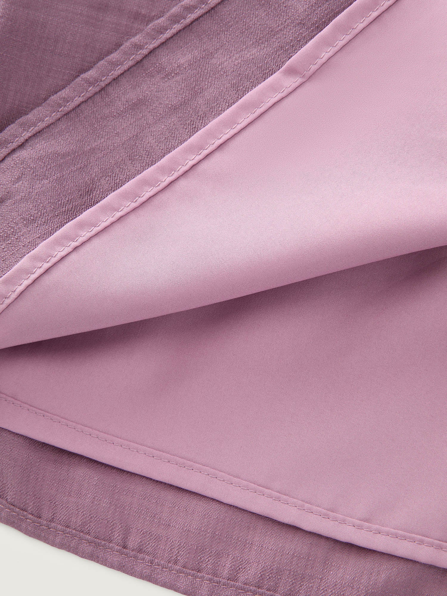 Triangular Shirred Waist Plain Shorts
