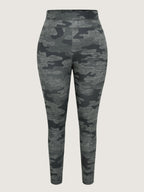Geometric Print Stretchy Skinny-Fit Pants