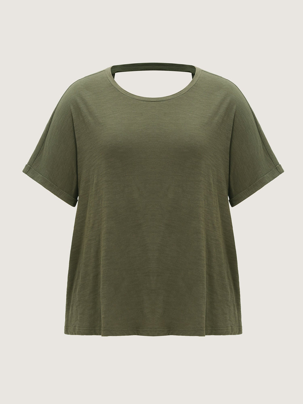 Cotton Open Back Detail T-Shirt
