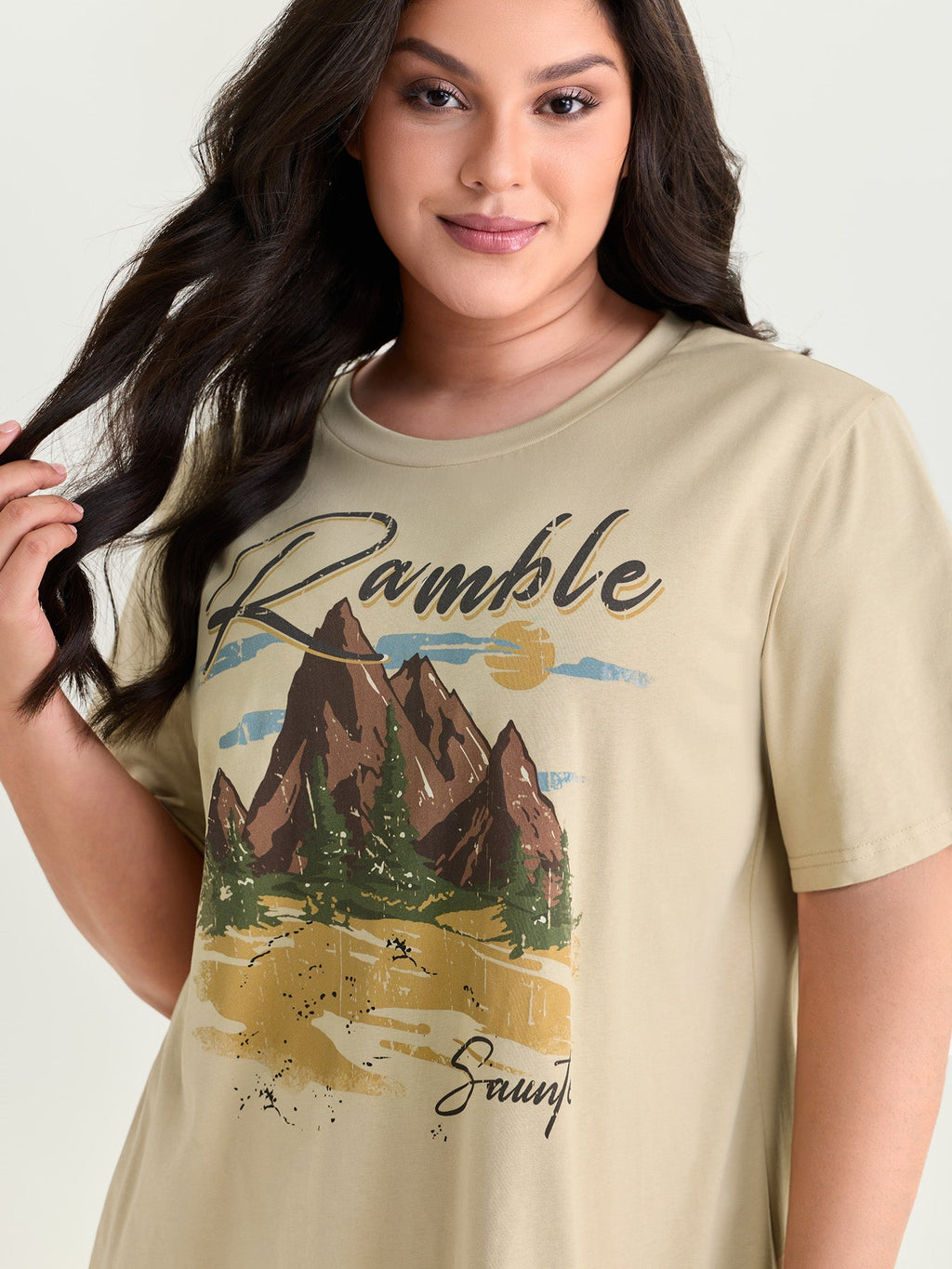 Cotton Vacation-Ready Print T-Shirt