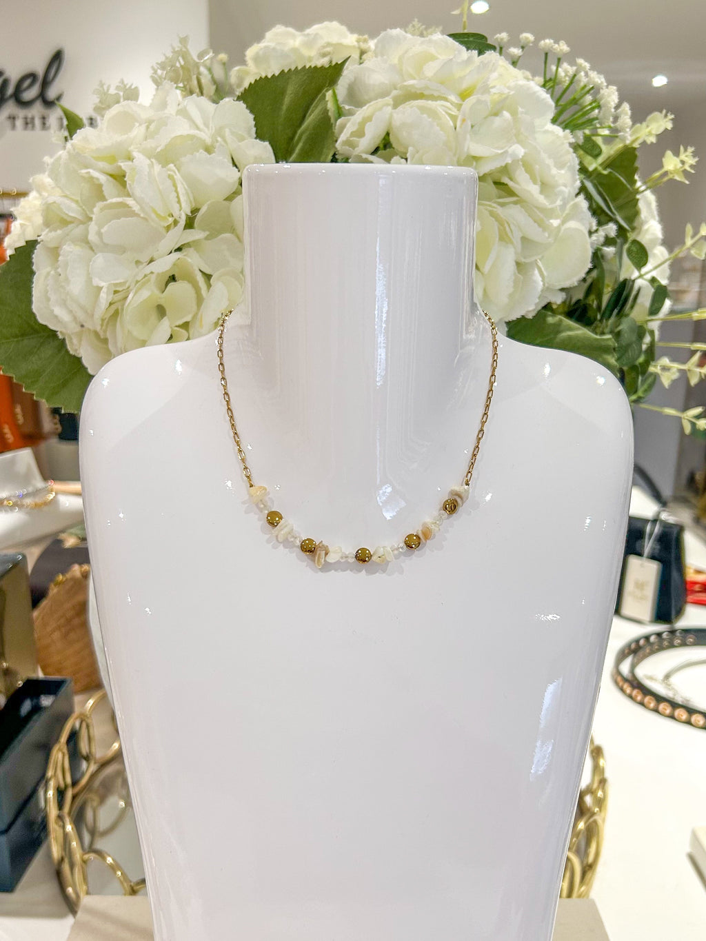 Gold Beaded Necklaces (12 Styles)