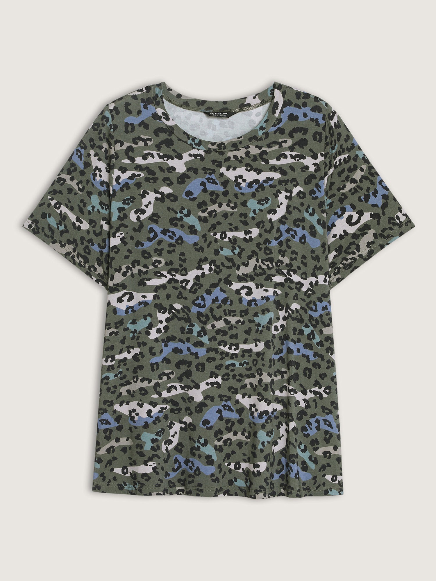Camouflage Leopard Print T-Shirt