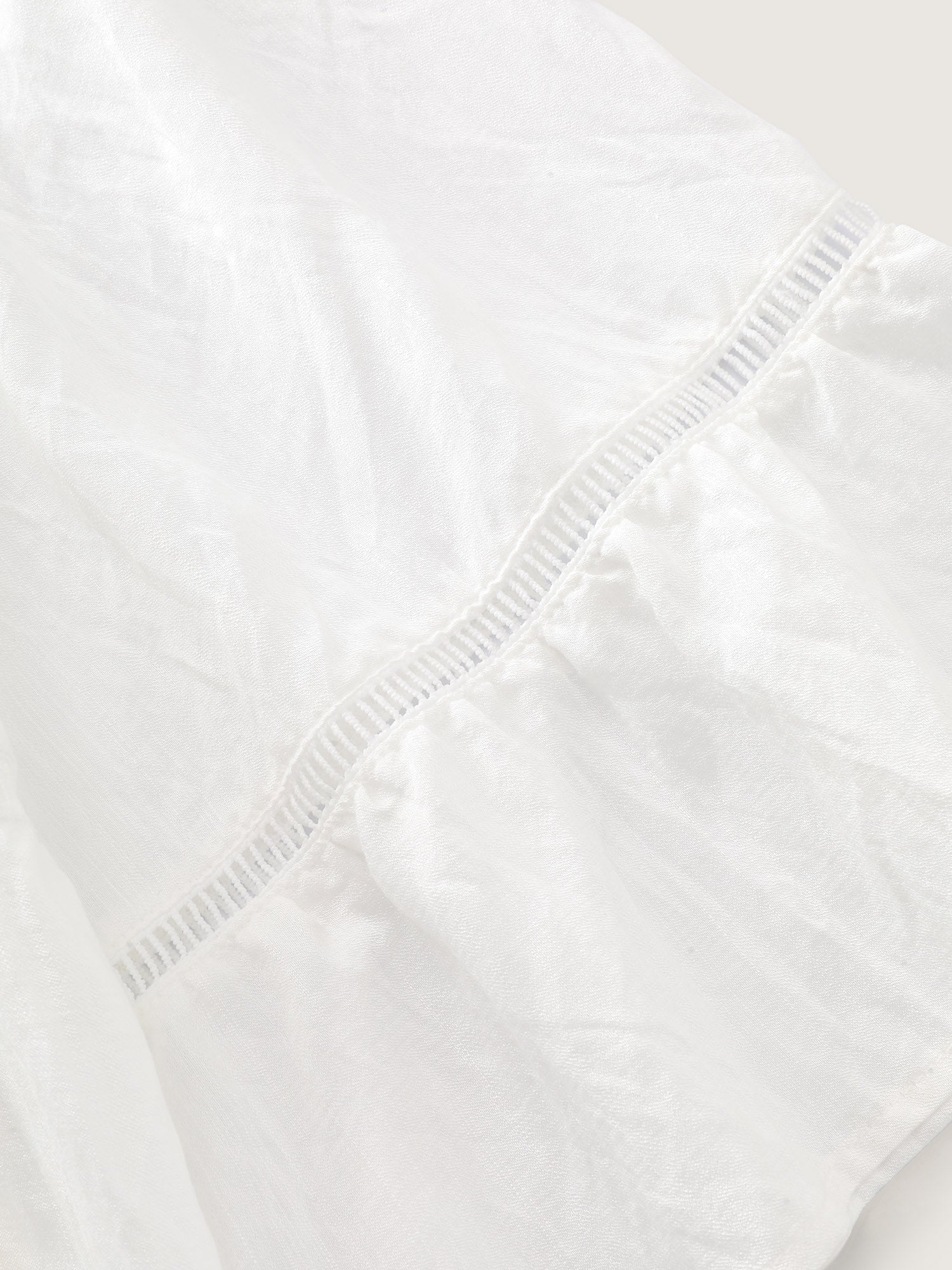 Supersoft Lace Trim Tiered Plain Open-Front Shirt