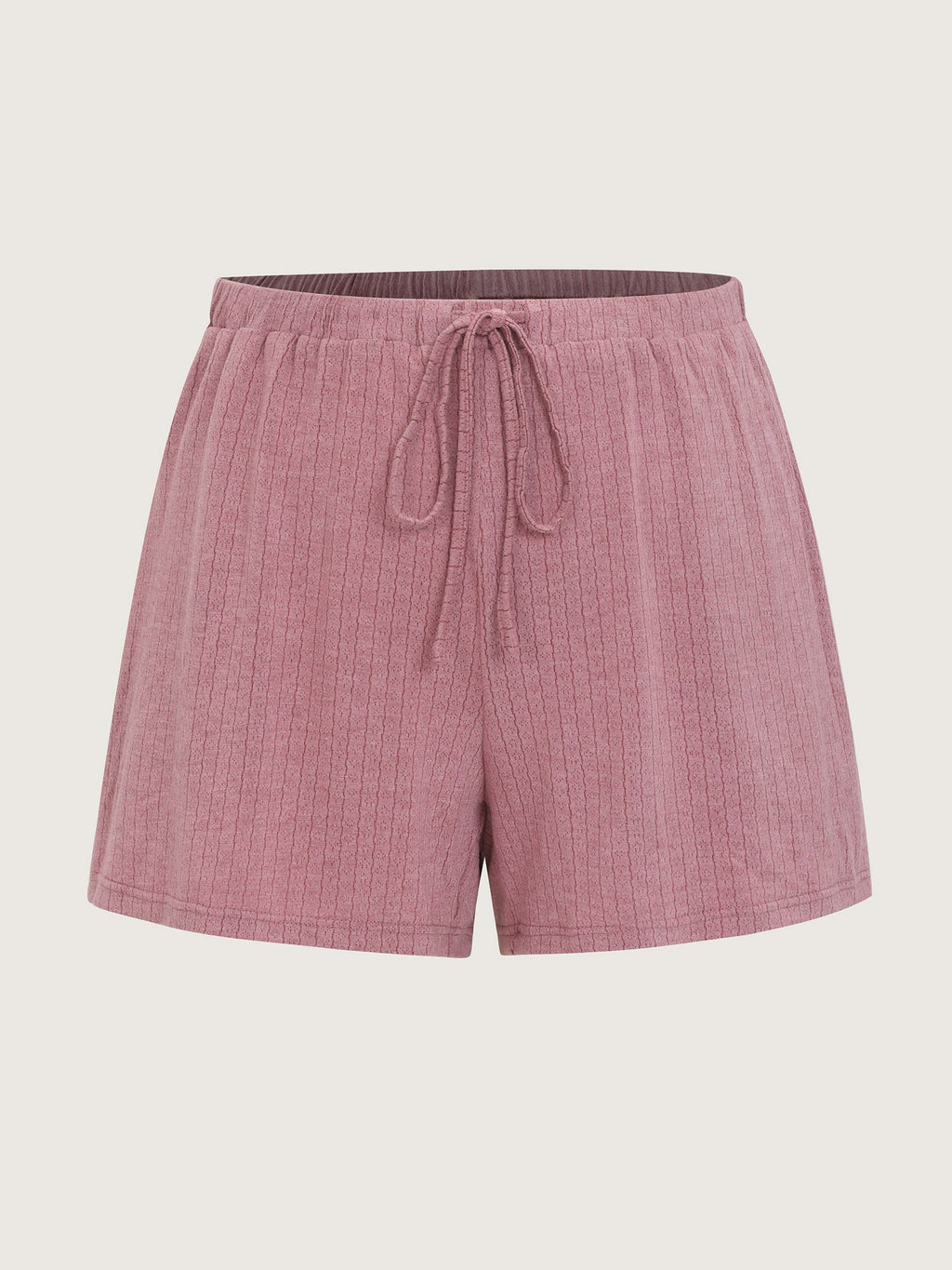 Supersoft Ribbed Plain Two-Piece Lounge Set