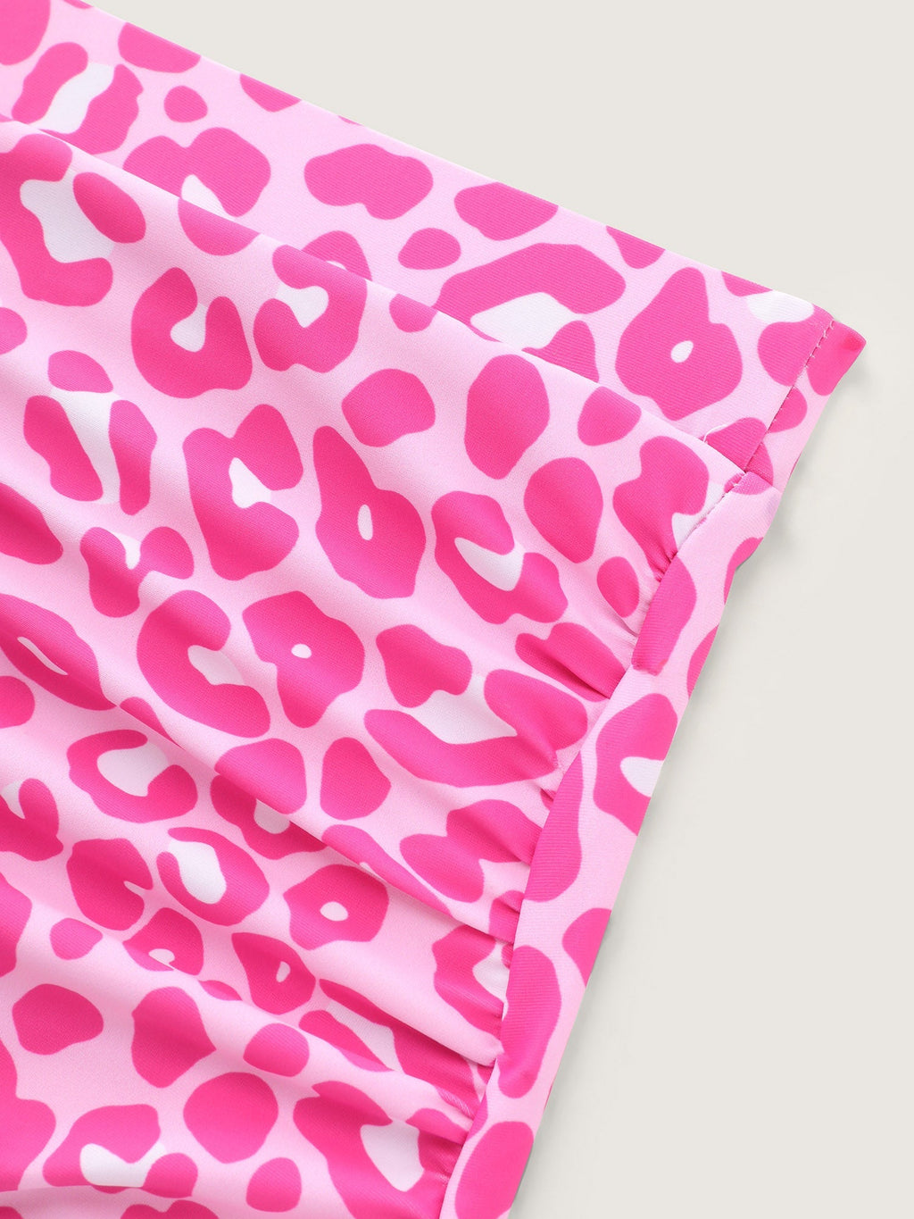 Flirty Leopard Print High Waisted Swim Bottoms