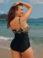 Tropical Escape Layered One-Piece Swimsuit