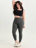 Stretchy Wide Waistband Pocket Leggings