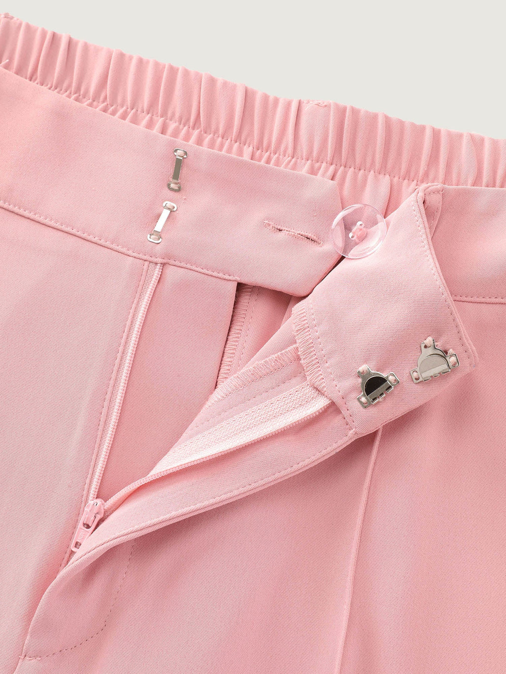 Seamed Curve-Friendly Plain Pants