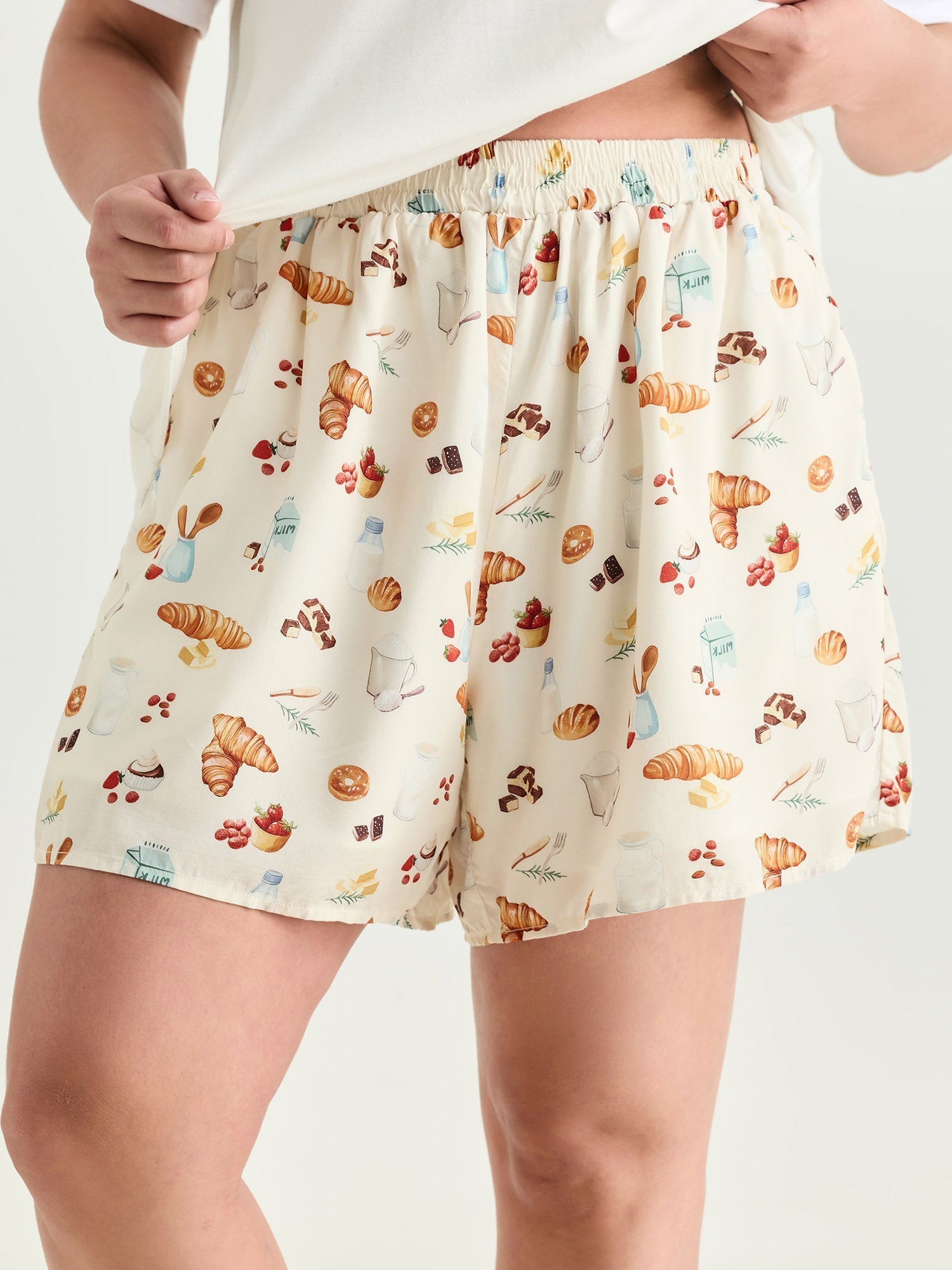 Supersoft Butter Croissant Print Lounge Set