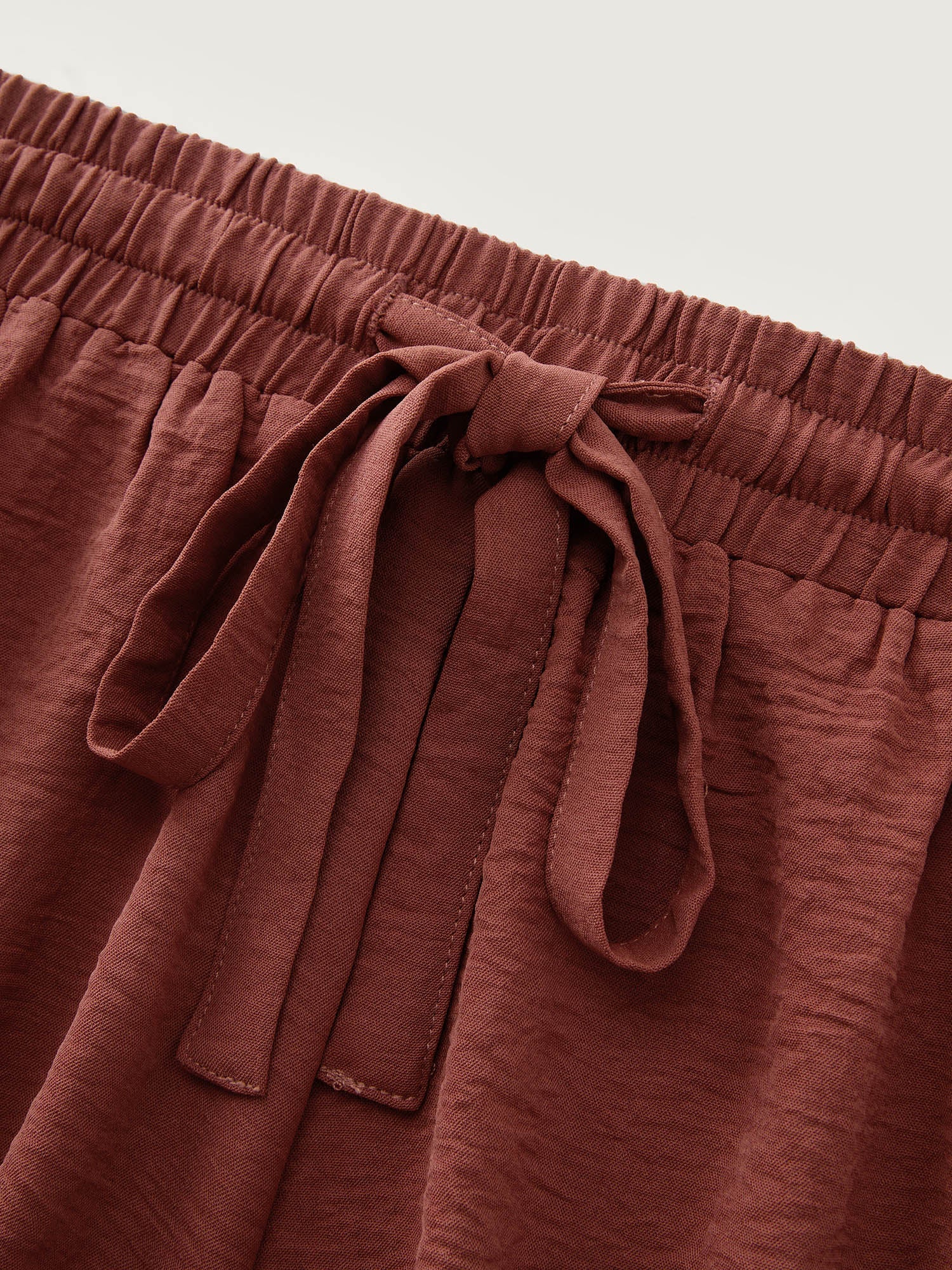 Asymmetrical Ruffled Hem Shorts