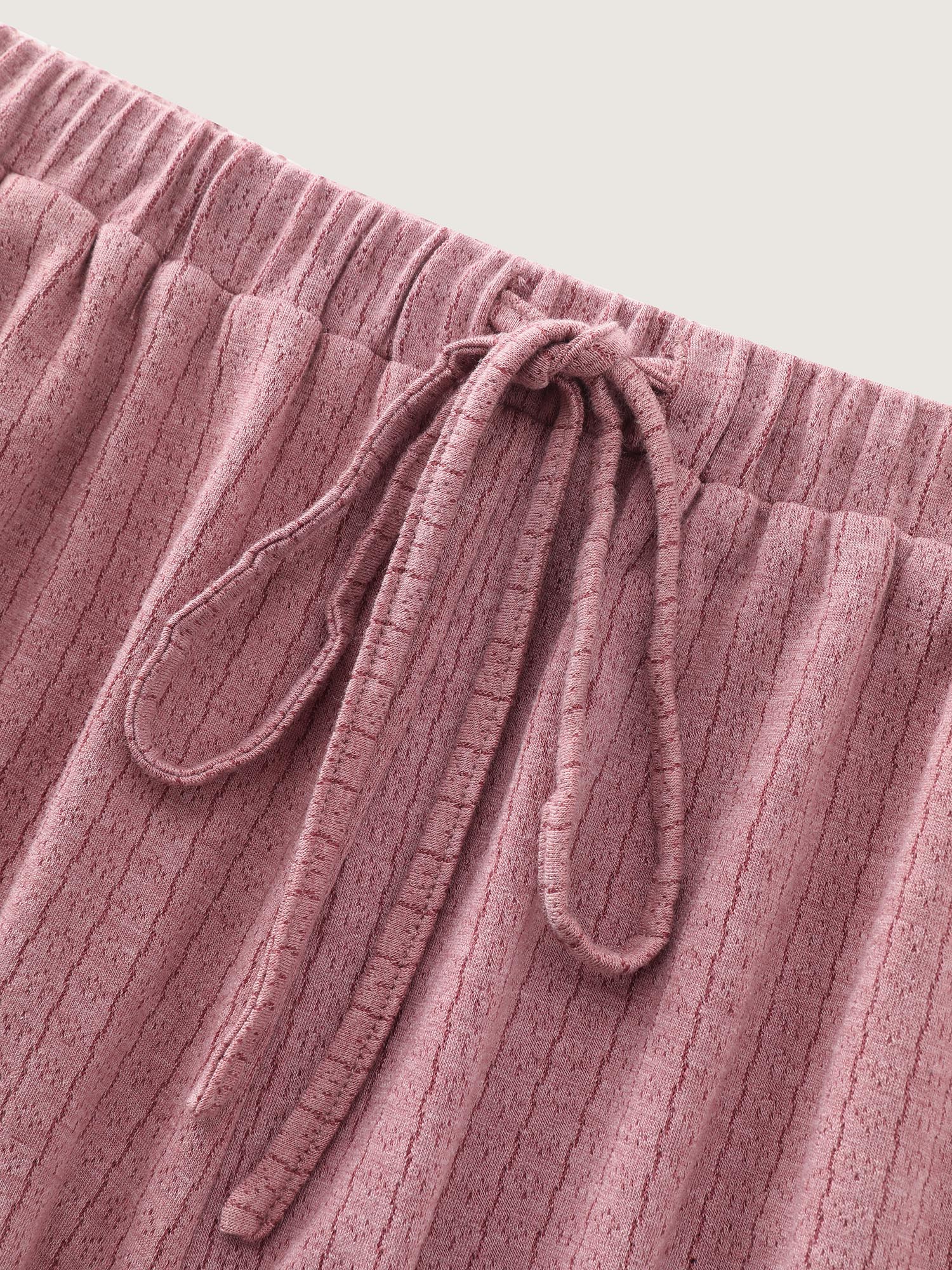 Supersoft Ribbed Plain Two-Piece Lounge Set