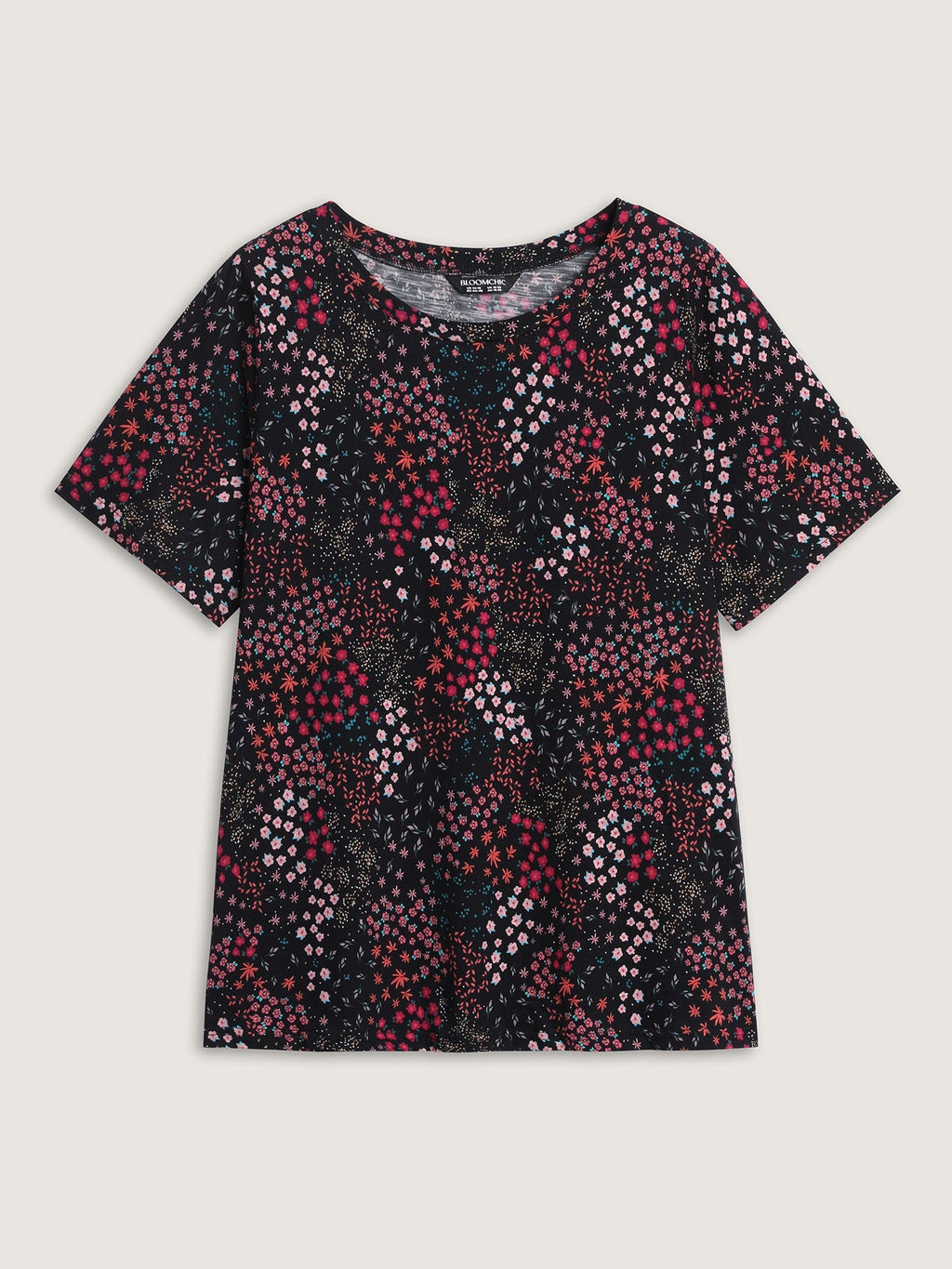 Pure Cotton Dense Floral Print T-Shirt