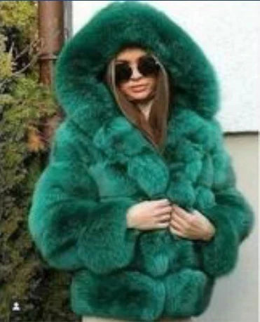 Manteau Glamour En Fourrure