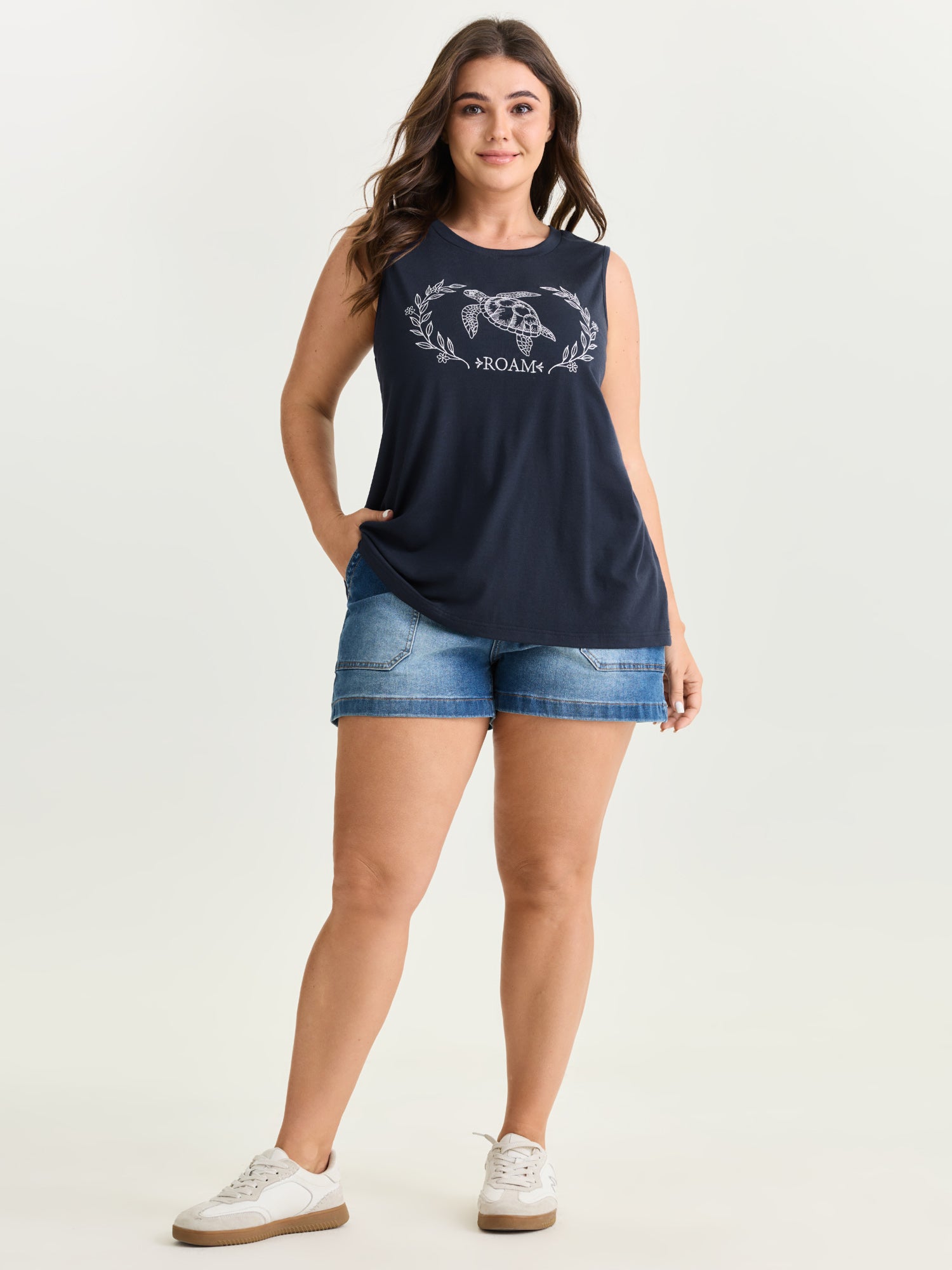 Supersoft Roam Freely Round Neck Tank Top