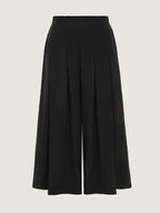 Classic Pleated Wide-Leg Pants