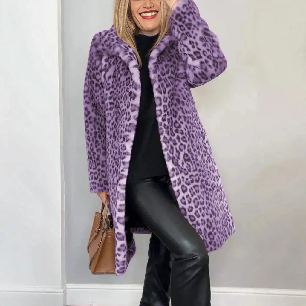 FURIA | Manteau Léopard Stylé