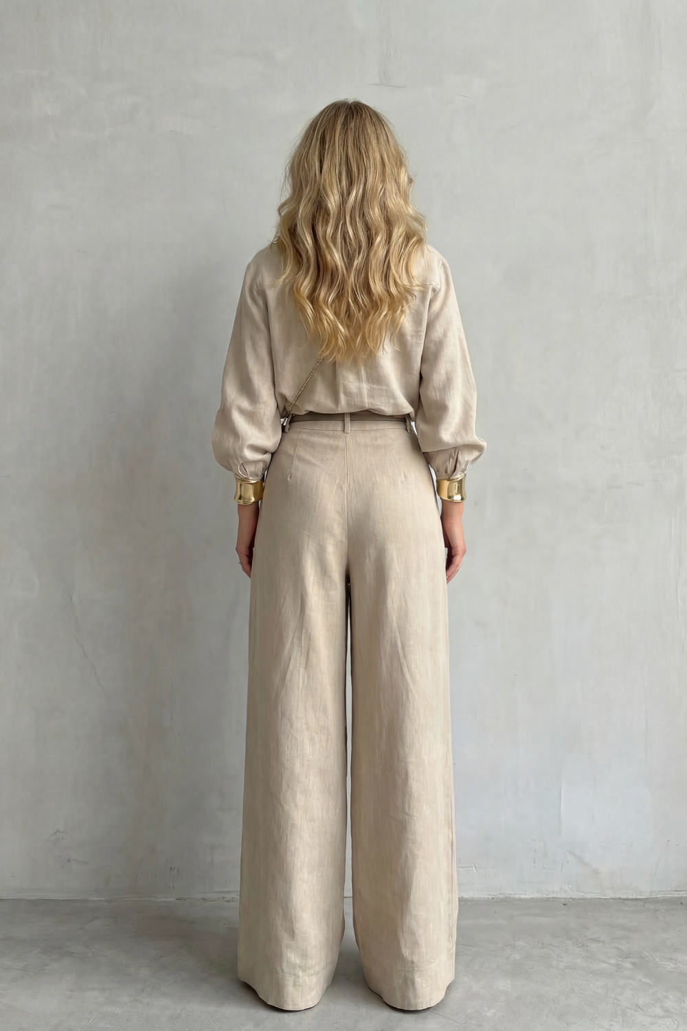 Elisavette – Tailored elegance – Two-piece wide-leg set