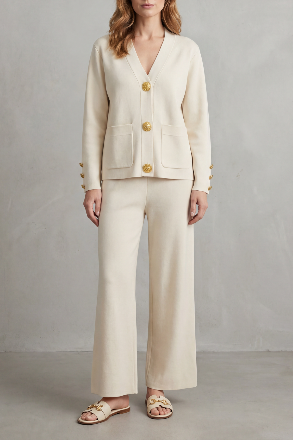 Livia – Gold button detail – Buttoned lounge set